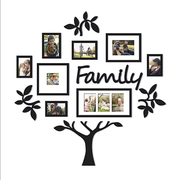 Bed Bath & Beyond Accents Wallverbs 2piece Family Tree Set In Black